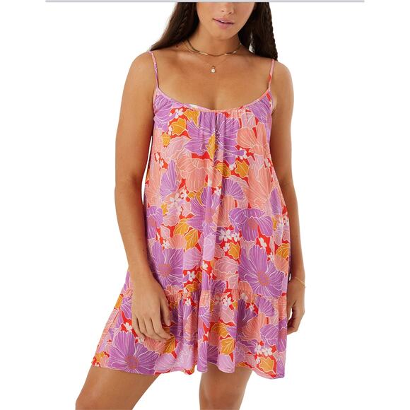 NWT Roxy Mini Dress, Summer Fling, Swim Cover Up,‎ Beachy, Size S - Picture 1 of 9